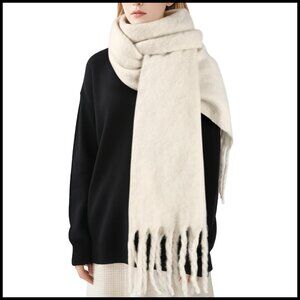Oversized Winter Scarf Soft Luxurious Cashmere Feel Elegant Chic Warm Wrap
